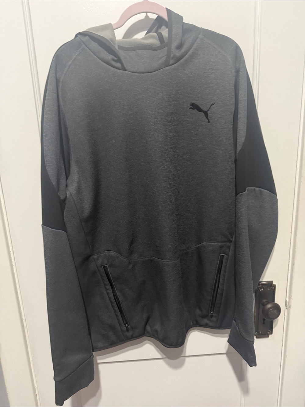 Puma Men’s Dark Gray Hooded Performance Jacket